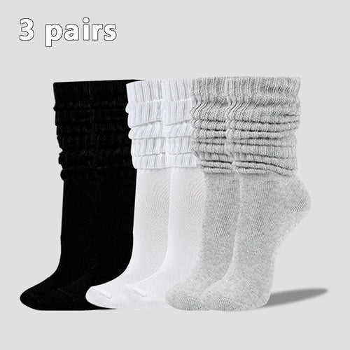 3 Pairs Women Pile Up Socks