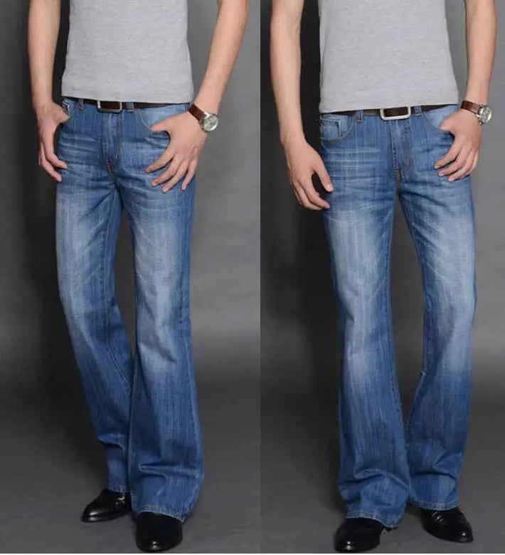 Men's Flared Jeans Loose Men Big-Leg Jeans Men Flared Pants Boot Cut Leg Designer Classic Jeans Multiple Styles Size 28-40