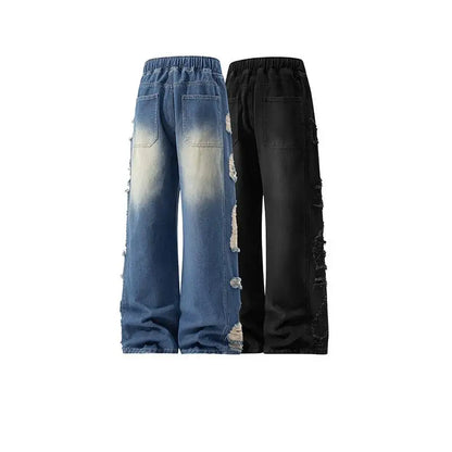 American Style Distressed Casual Denim