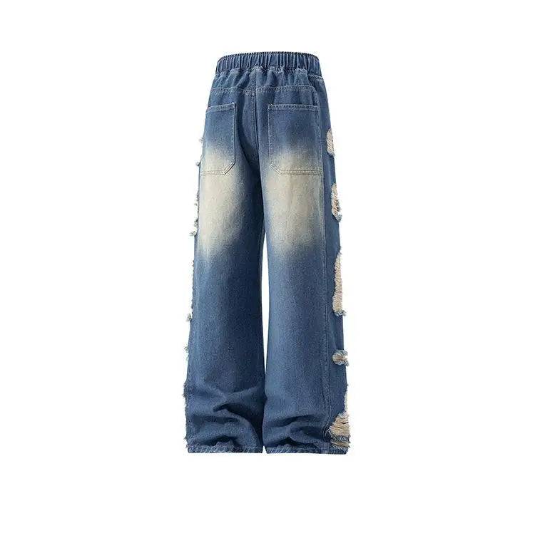 American Style Distressed Casual Denim