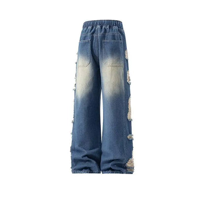American Style Distressed Casual Denim