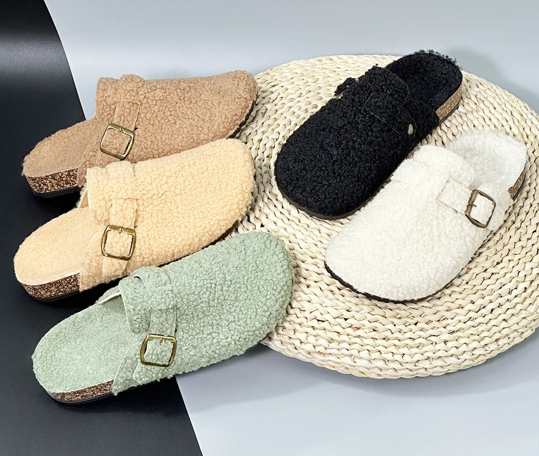 Fall/ Winter Women Plush Casual Sandals