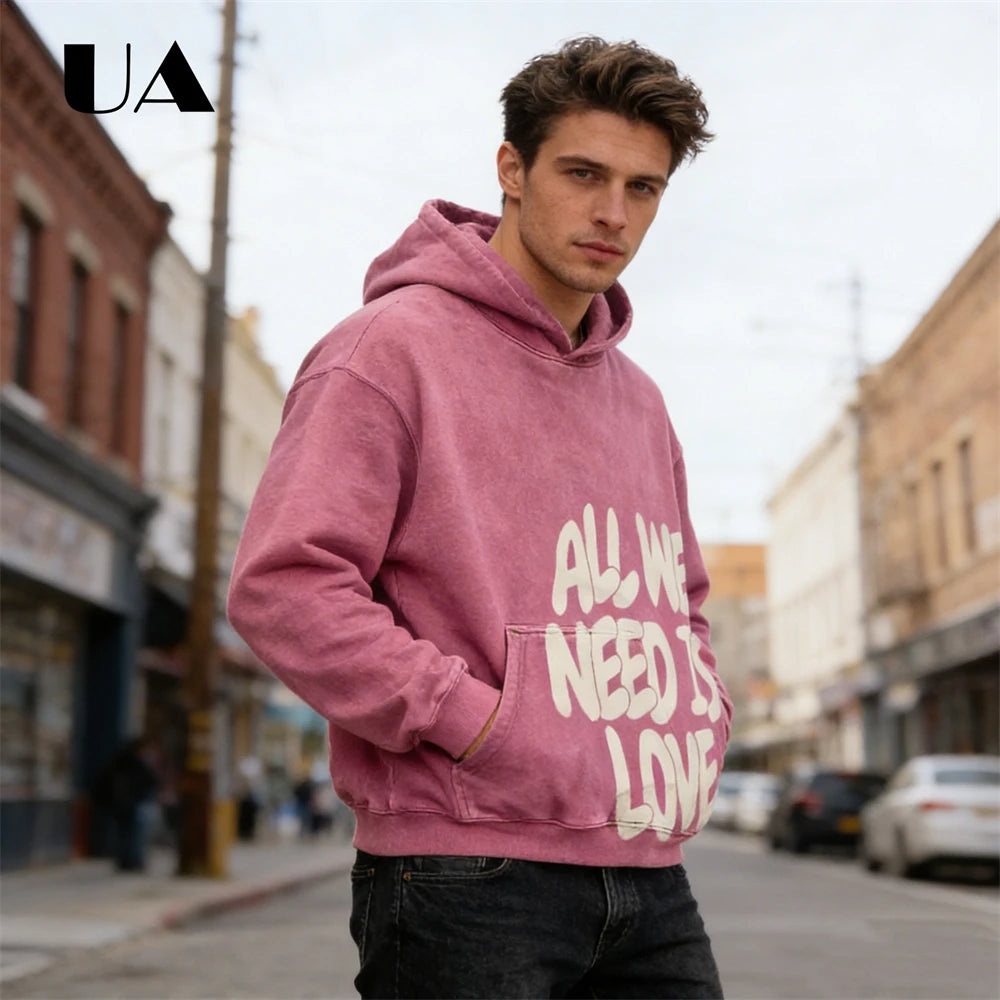 All We Need is Love Hoodies for Men