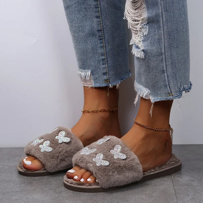 Autumn/Winter Women Round-Toe Thick-Soled Flats