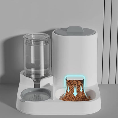 Cat/Dog Two-in-one Large-Capacity Feeding and Drinking Water Bowl