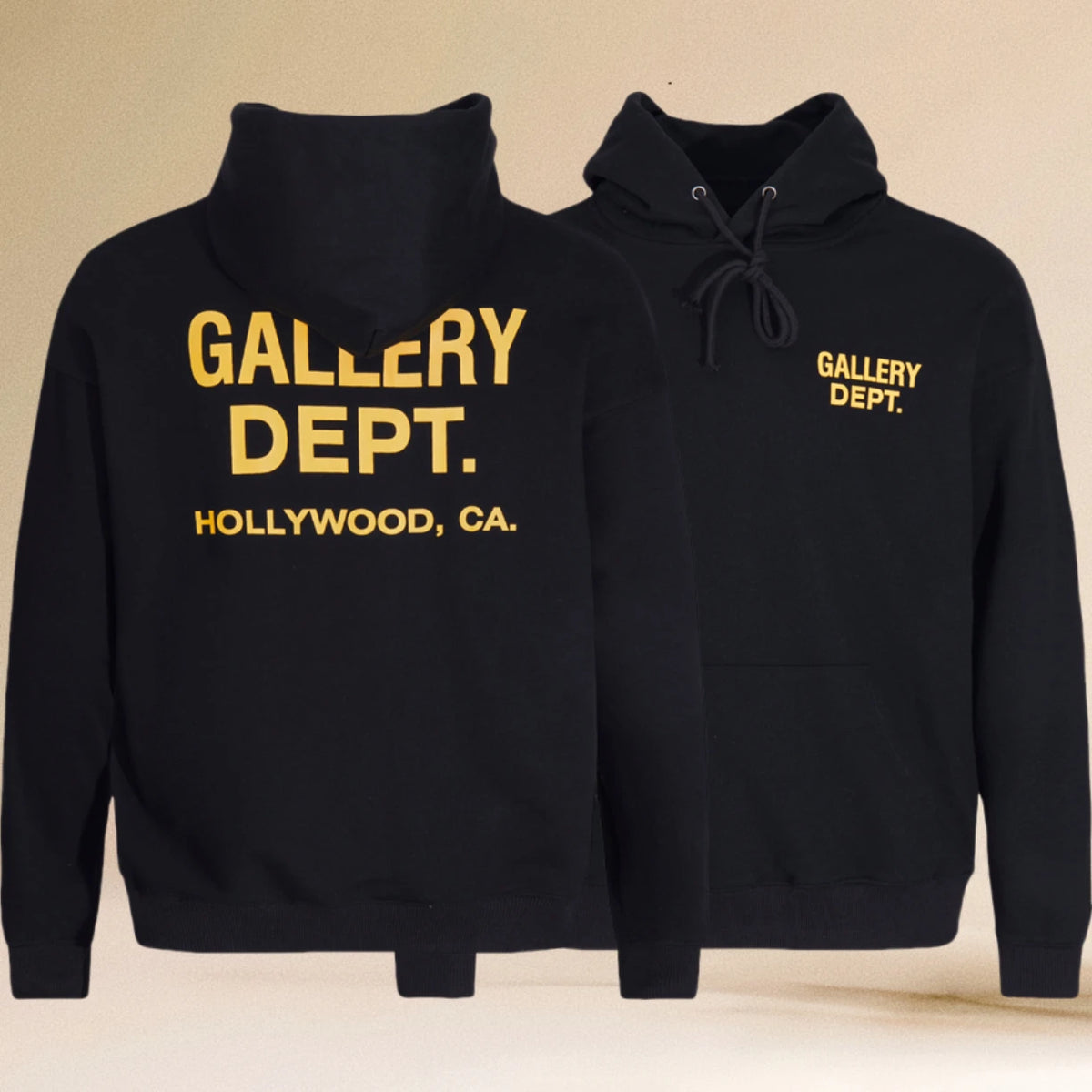 Pop Gallery Dept Hoodie with Letter Print