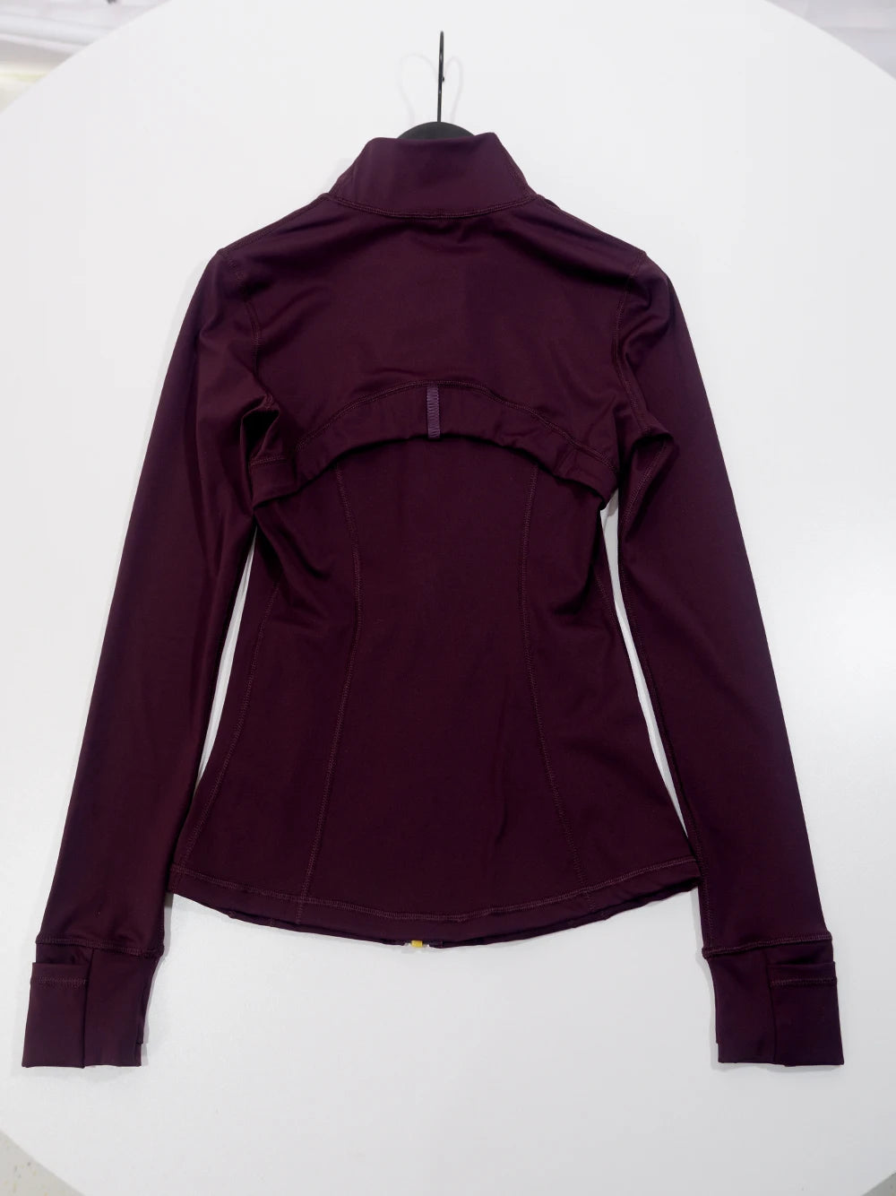 Gold zipper jacket and yoga pants set