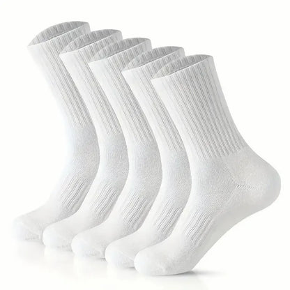 5/10/20 Pairs Neutral Solid Color Socks