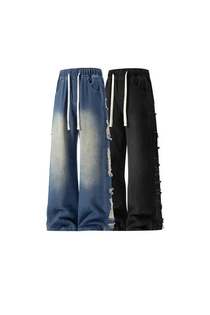American Style Distressed Casual Denim
