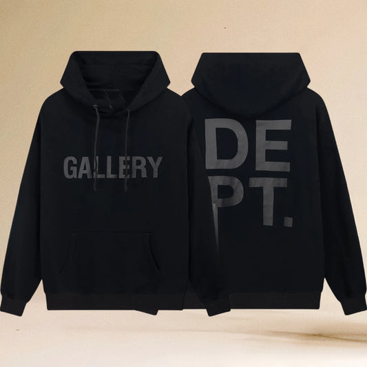 Pop Gallery Dept Hoodie with Letter Print