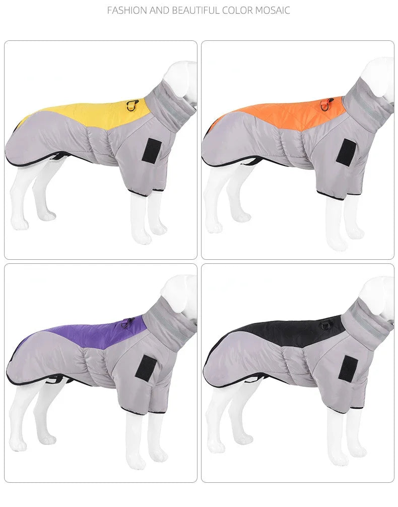 Reflective High Collar Warm Large Dog Coats