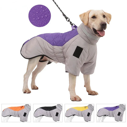 Reflective High Collar Warm Large Dog Coats