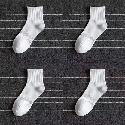 5/10/20 Pairs Neutral Solid Color Socks