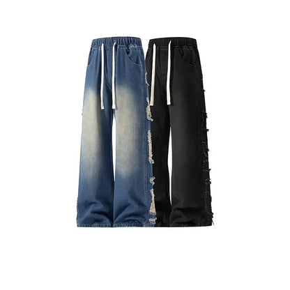 American Style Distressed Casual Denim