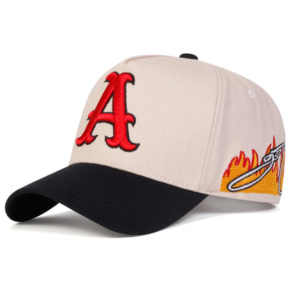 Adjustable Letter A Embroidery Baseball Caps