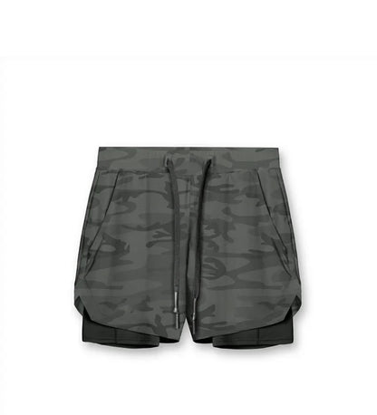 Men's Gyms Fitness 2 in 1 Quick Dry Shorts