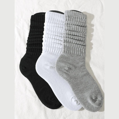 3 Pairs of Women Pile Up Socks