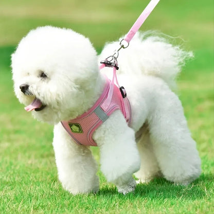 Reflective Pet Harness And Leash Set For Dog & Cat