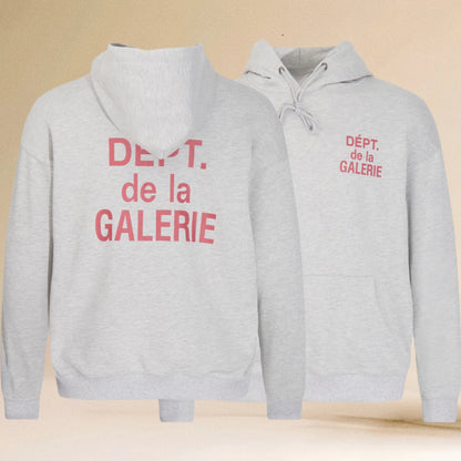 Pop Gallery Dept Hoodie with Letter Print