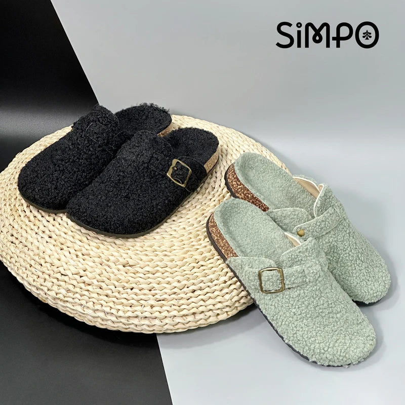 Fall/ Winter Women Plush Casual Sandals