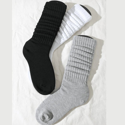 3 Pairs of Women Pile Up Socks
