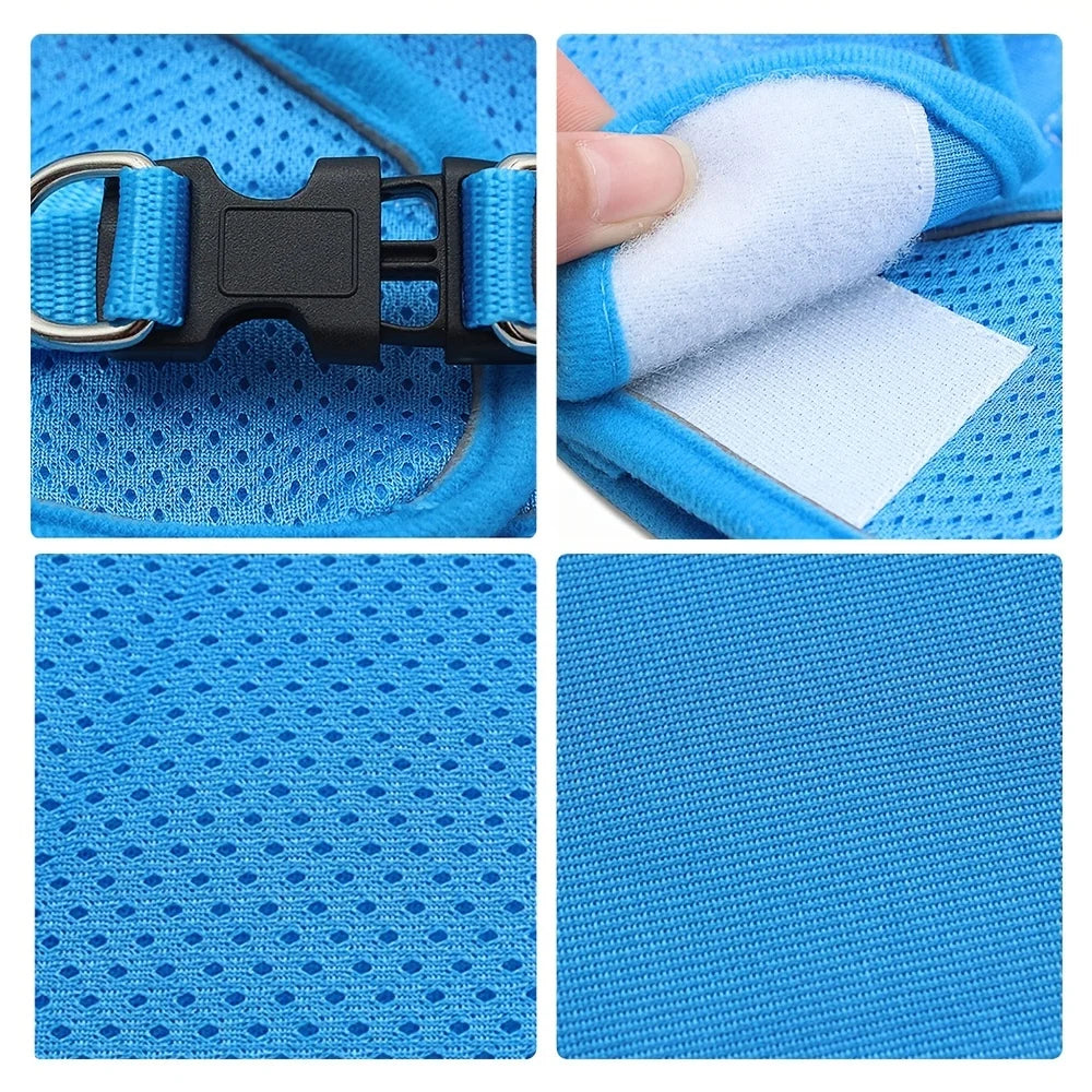 Reflective Pet Harness And Leash Set For Dog & Cat