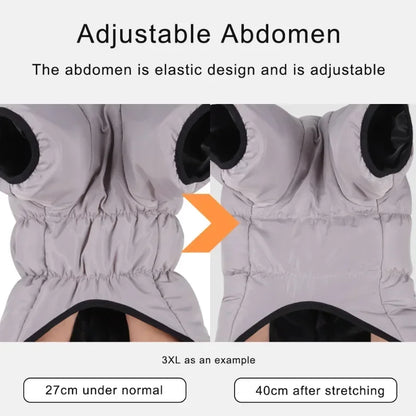 Reflective High Collar Warm Large Dog Coats