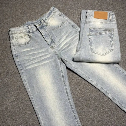 Luxury Washed Light Blue Jeans
