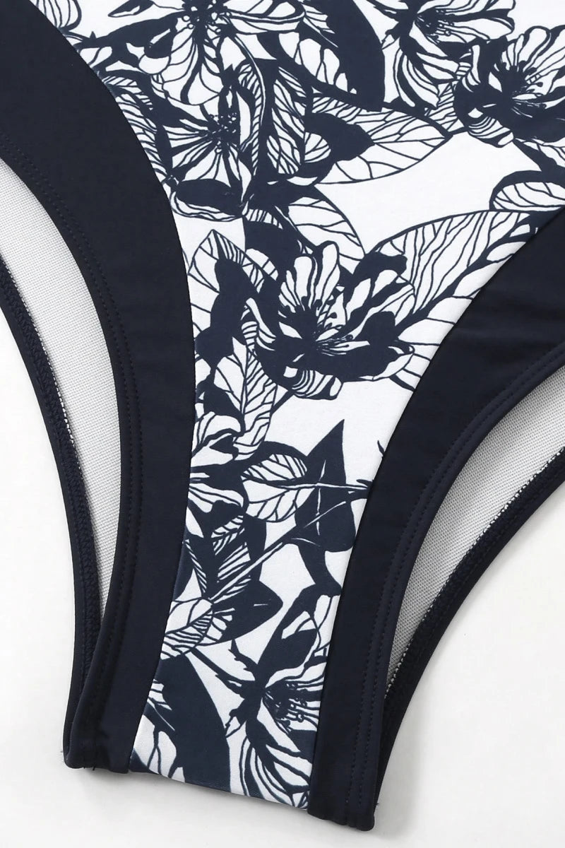 2025 Women Bikinis Set With Cover Swimsuit  Swimwear  Plus Size Push Up  Large Big Floral Swimming Suits Beachwear Bathing Suits