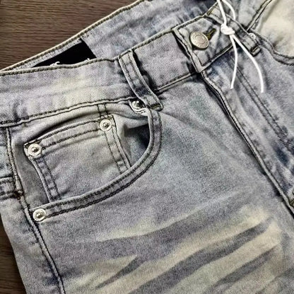 Luxury Washed Light Blue Jeans