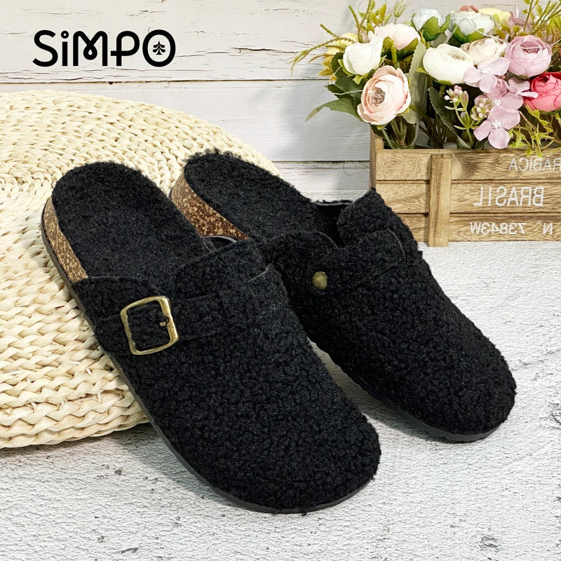 Fall/ Winter Women Plush Casual Sandals