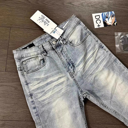 Luxury Washed Light Blue Jeans