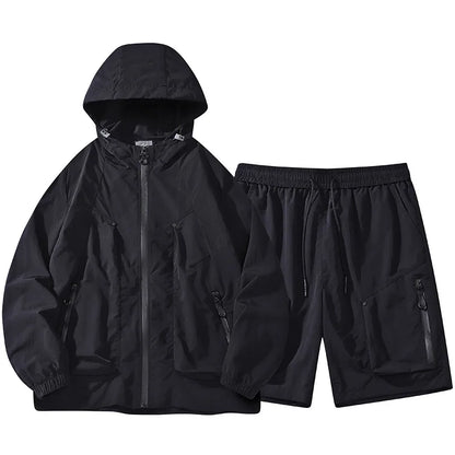 Men's Summer New Breathable Outdoor Quick Drying Short Set