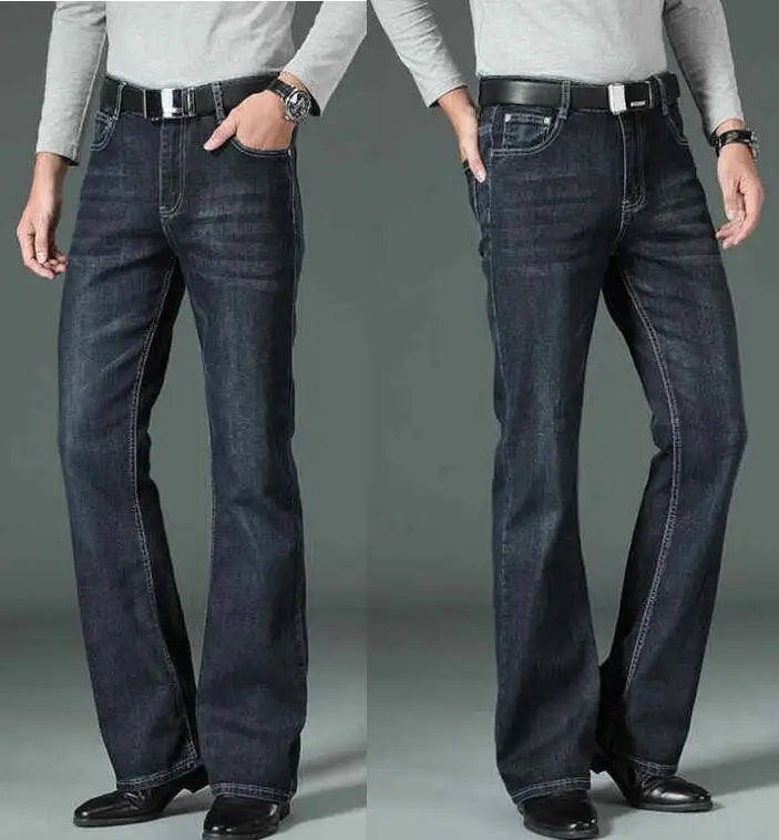 Men's Flared Jeans Loose Men Big-Leg Jeans Men Flared Pants Boot Cut Leg Designer Classic Jeans Multiple Styles Size 28-40