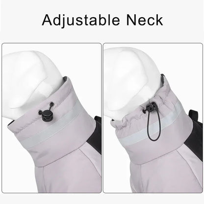 Reflective High Collar Warm Large Dog Coats