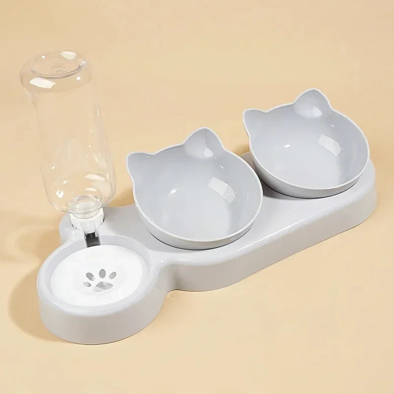 Pet Bowl with Water Feeder3-in-1 Ear Design