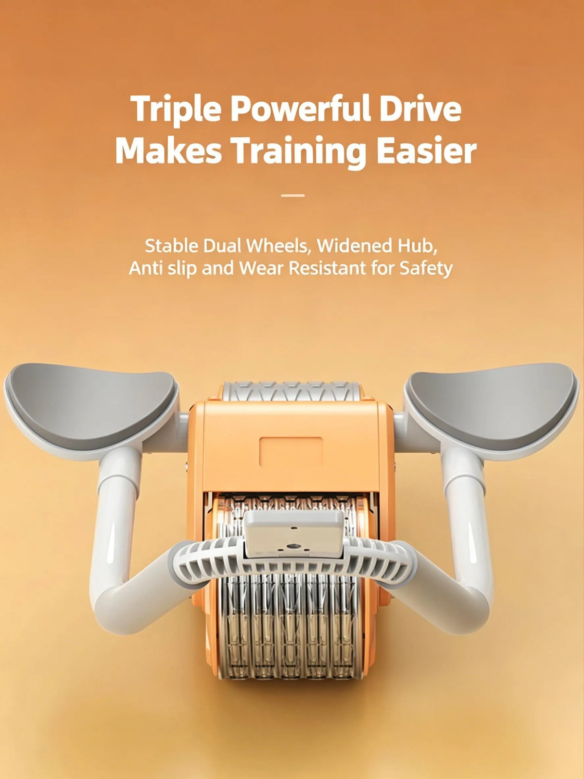 New Ab Roller Wheel with Knee Mat & Timer Automatic with Elbow Support