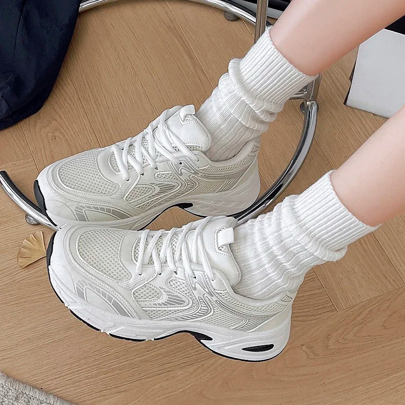 Spring and Autumn New Thick Sole Sneakers