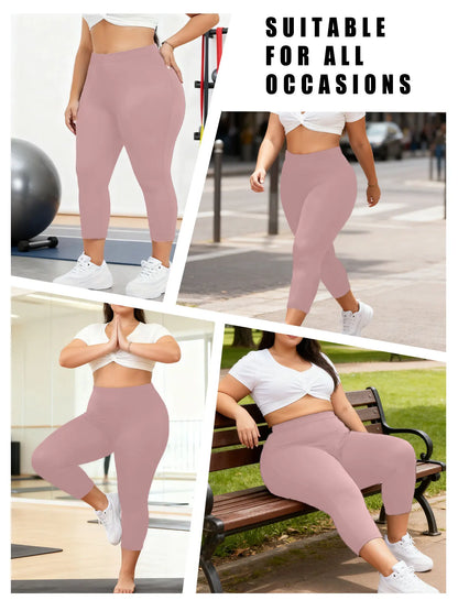Plus Size Capri Tights