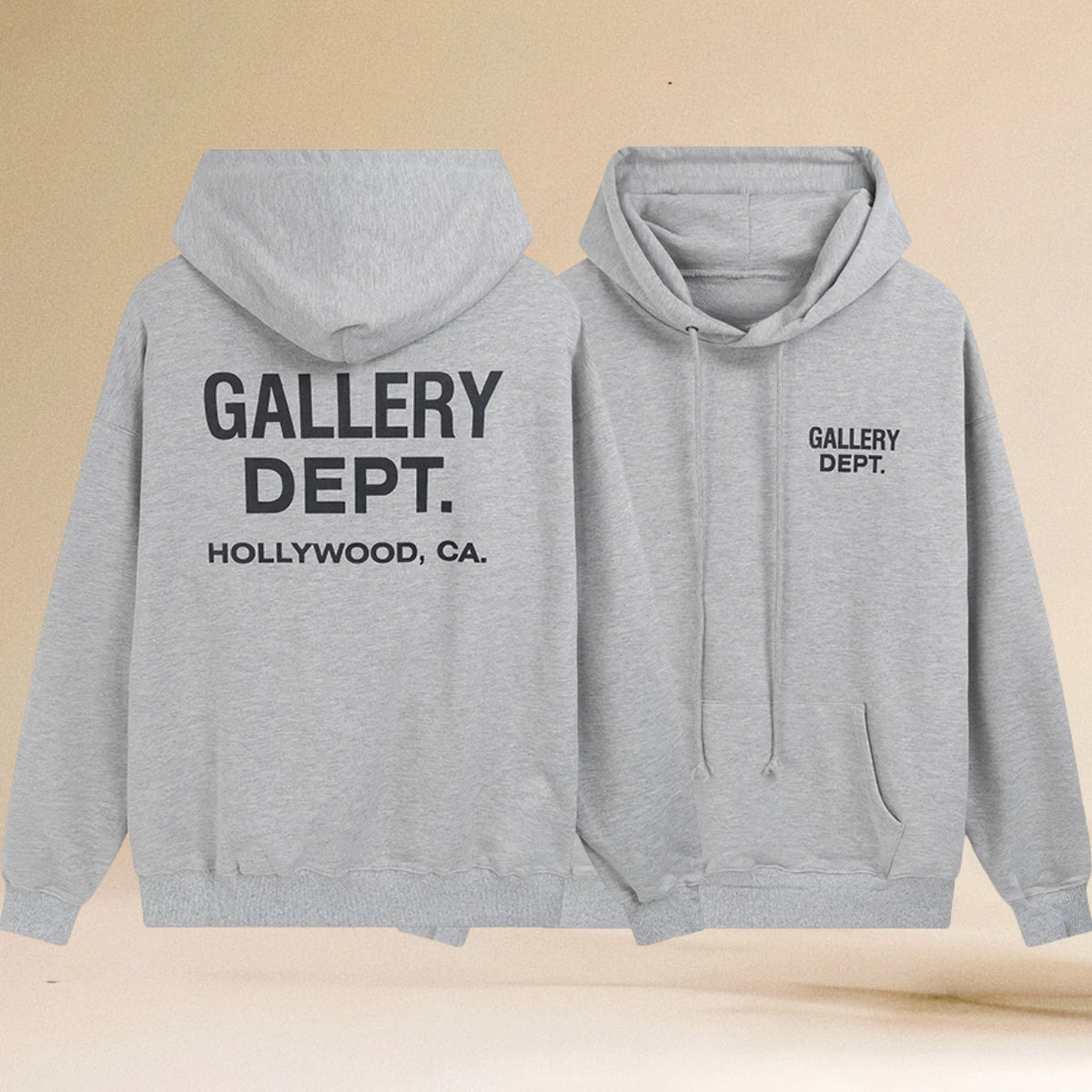 Pop Gallery Dept Hoodie with Letter Print