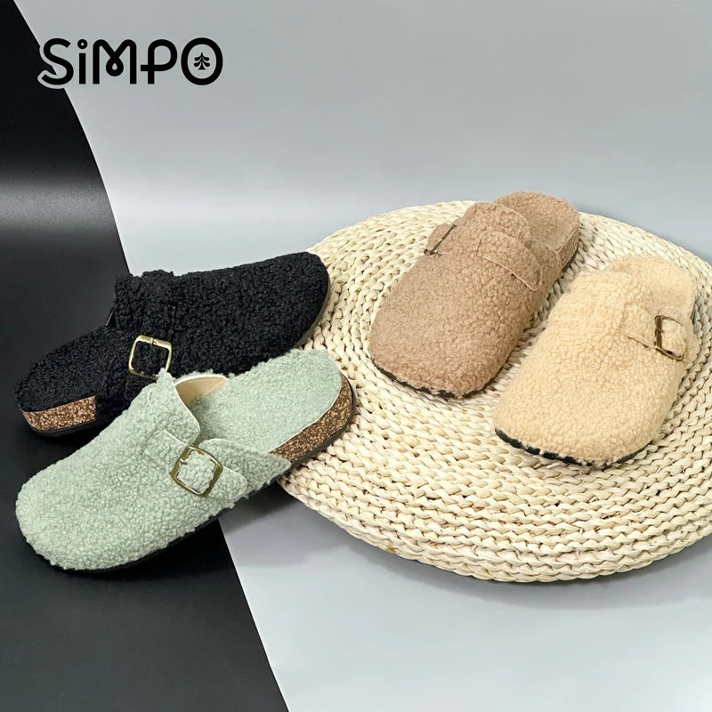 Fall/ Winter Women Plush Casual Sandals