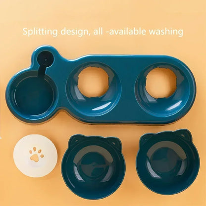 Pet Bowl with Water Feeder3-in-1 Ear Design