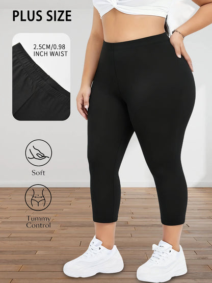 Plus Size Capri Tights