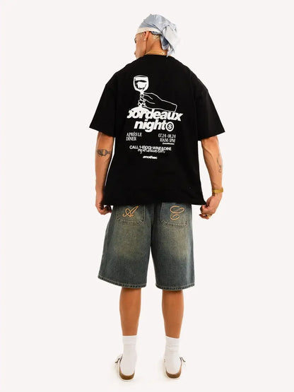 Streetwear Oversized Round Neck T Shirts