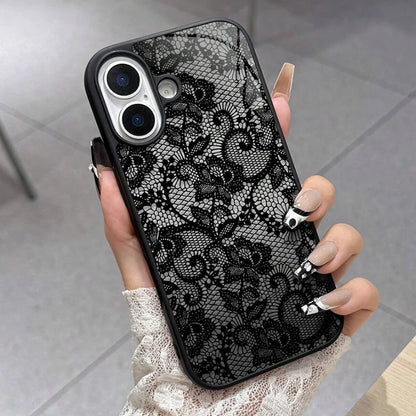 Lace Pattern Silicone Cover For iPhone