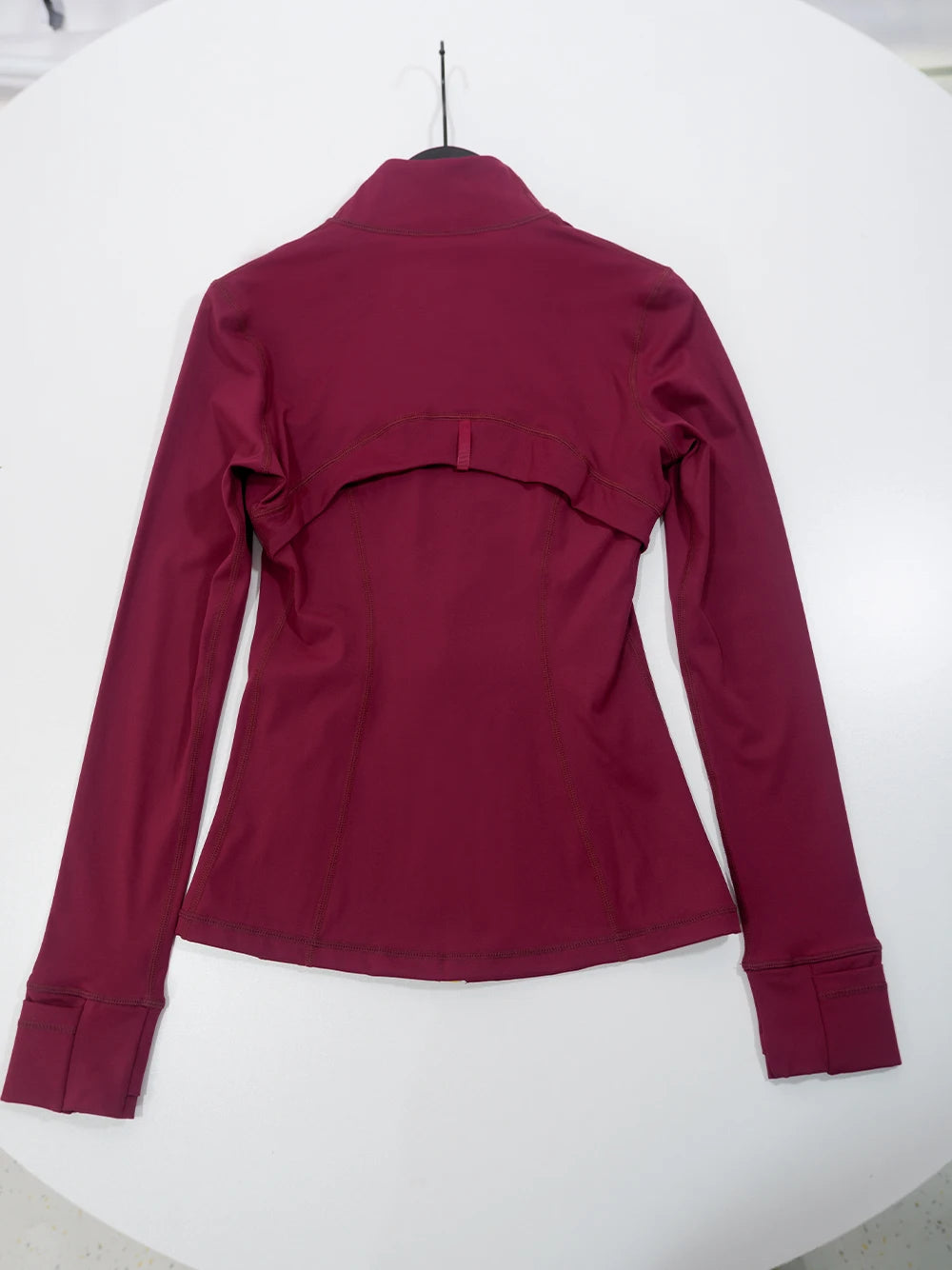 Gold zipper jacket and yoga pants set